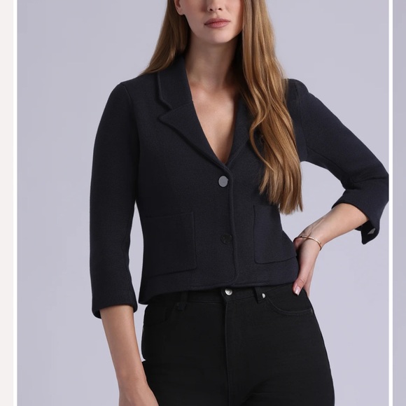 Minnie Rose Black Blazer Jacket, NWT, sz xs - Picture 1 of 3